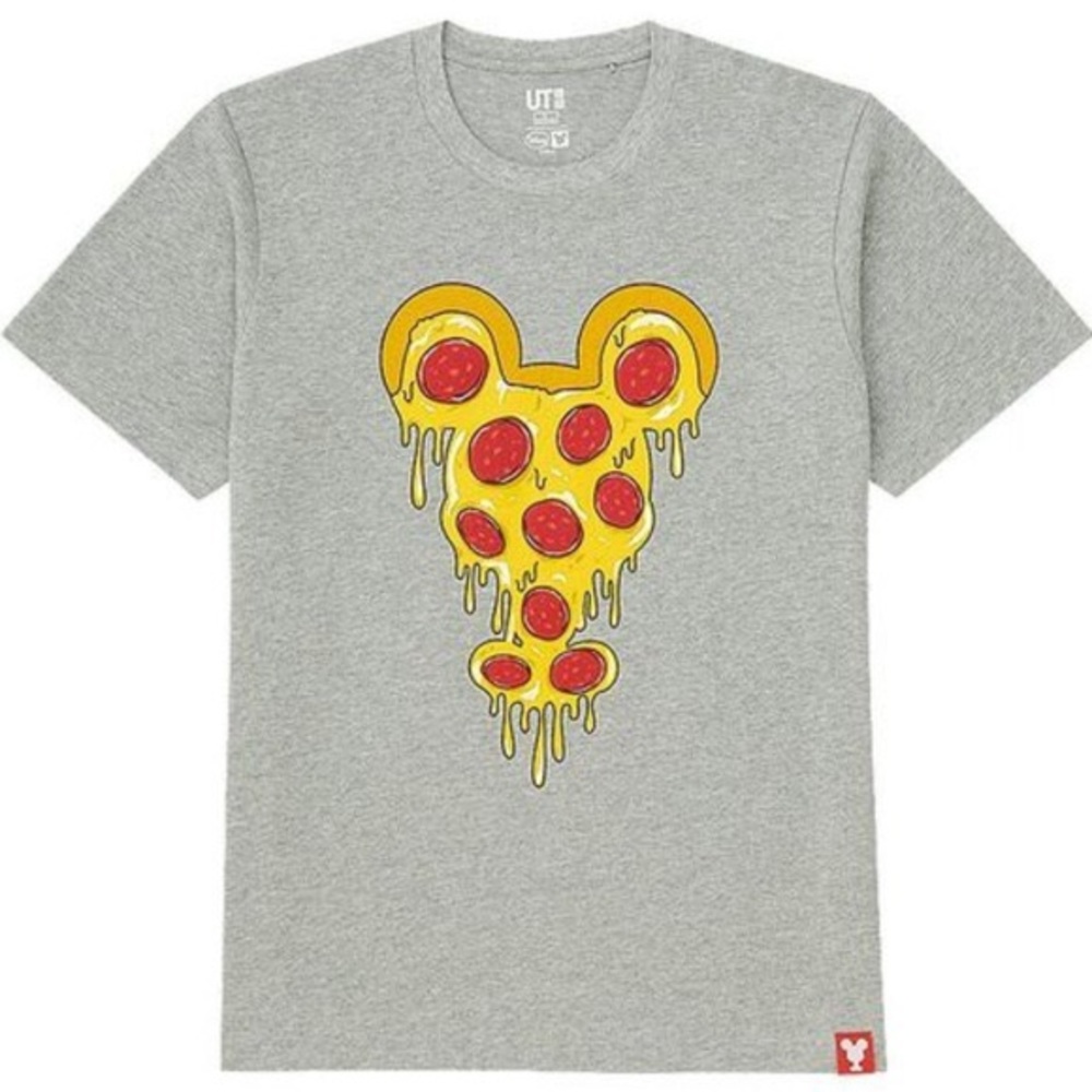 RELIST Uniqlo Mickey Mouse Pizza Tee